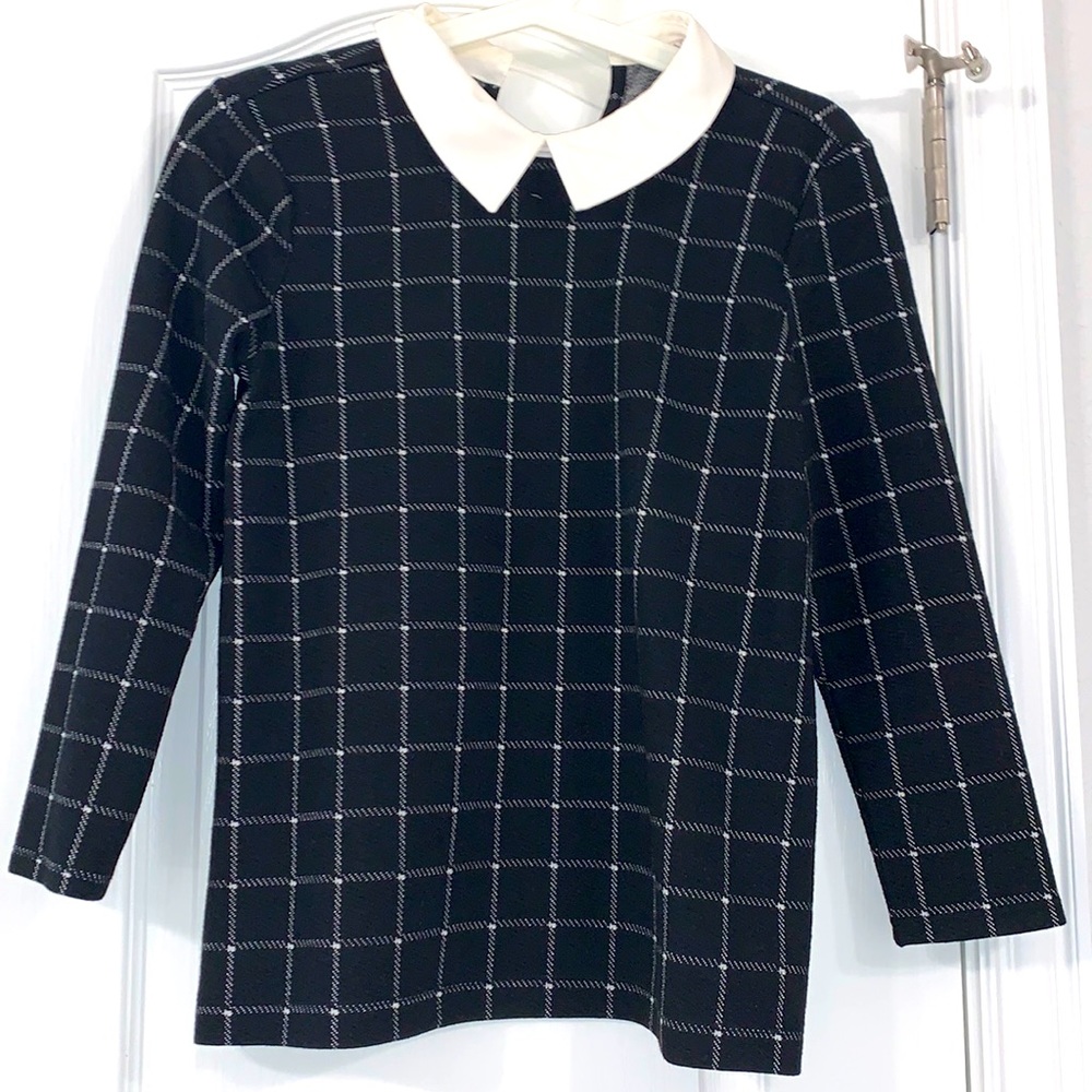 LOFT checkered top
